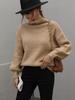 Women's Thickening Sweater Casual Vintage Solid Sweater Pullovers Female Loose Long Sleeves Kintting Top