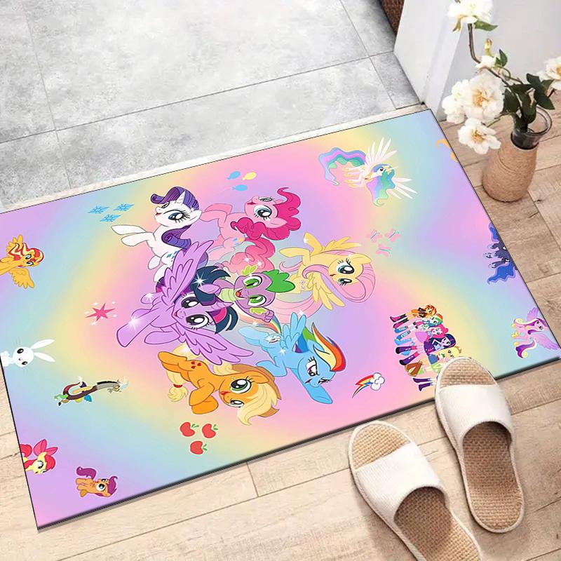 1pc My Little Pony3 Design Printed Area Rug Carpet for Bedroom Living Room Home Decor Rugs Mat Non Slip Mat Rug for Bedside