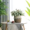 Nordic-style Rattan-woven, Straw-woven Flower Basket, Bamboo-woven Planter for Green Plants, Floor-standing Willow-woven Plant