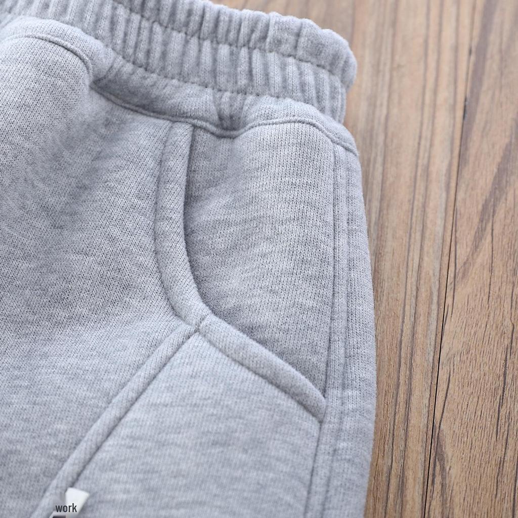 2025 Winter New Fleece Kids' Sweatpants – Thickened, Warm, and Trendy for Boys and Girls