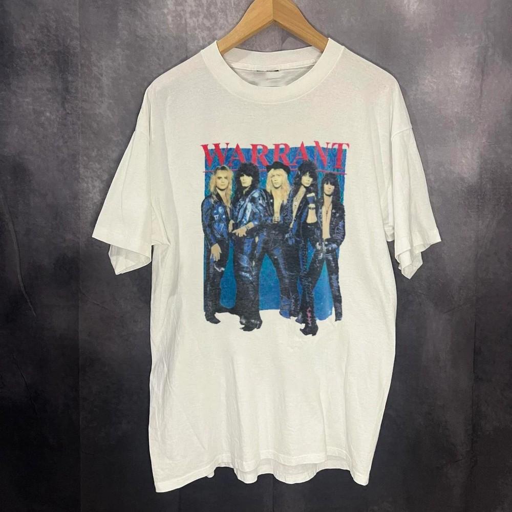 Warrant rock band Tee White Unisex TShirt Full Size S To 5XL SU80 Unisex T-Shirt