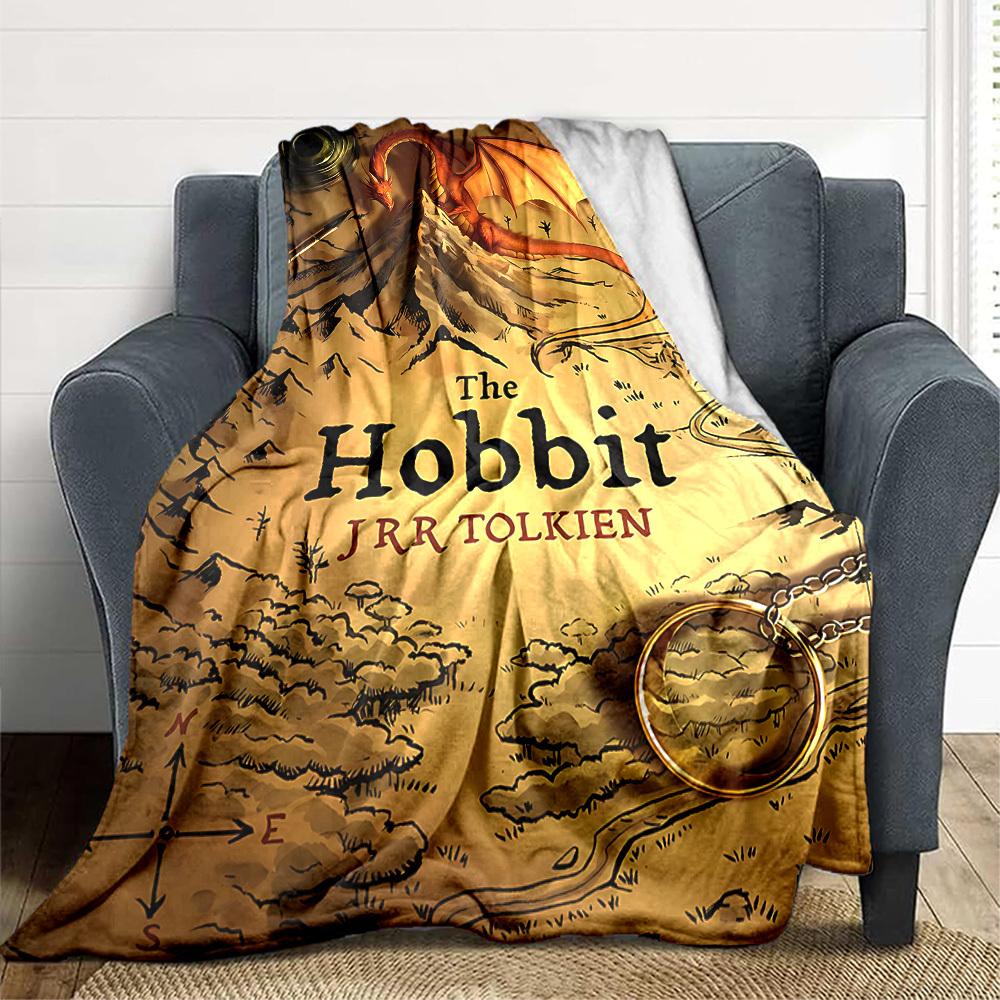 1 Stück The Hobbit Flanell-Kuscheldecke - HD-Druck Leichte Weiche Warme Ganzjahresdecke für Sofa, Bett, Reise097