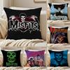 Band Punk T-The M-Misfits Cushion Cover Pillowcase Anti-Dustmite Living Room Sofa Decor Cushion Room