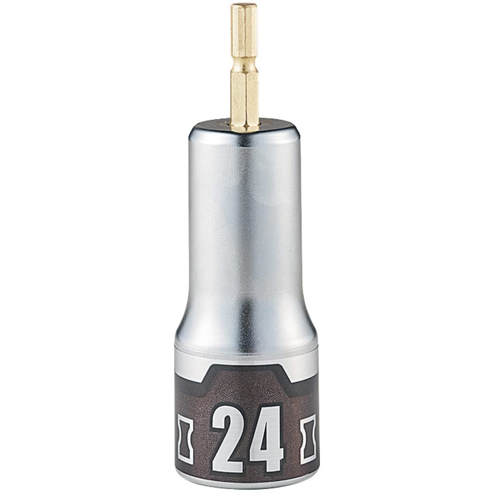 Kyoto Tool Impregnable Impact Socket (KTC) Bit, 24mm, Hexagonal, BZP63-24