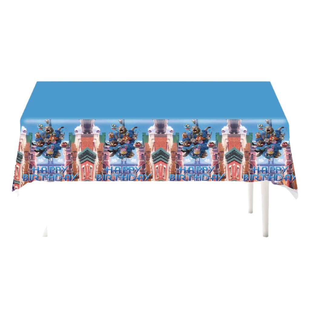 Zootopia 2 Birthday Party Decorations: Pull Flags, Plates, Cups, Napkins, Tablecloth