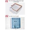 Clear 86 Type Outdoor Socket Waterproof Box Plastic Electrical Outlet Cover Splashproof Box Self-Adhesive Socket Case