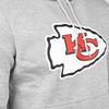 Sweat à capuche New Era Fleece - NFL Kansas City Chiefs gris - Homme - Manches longues
