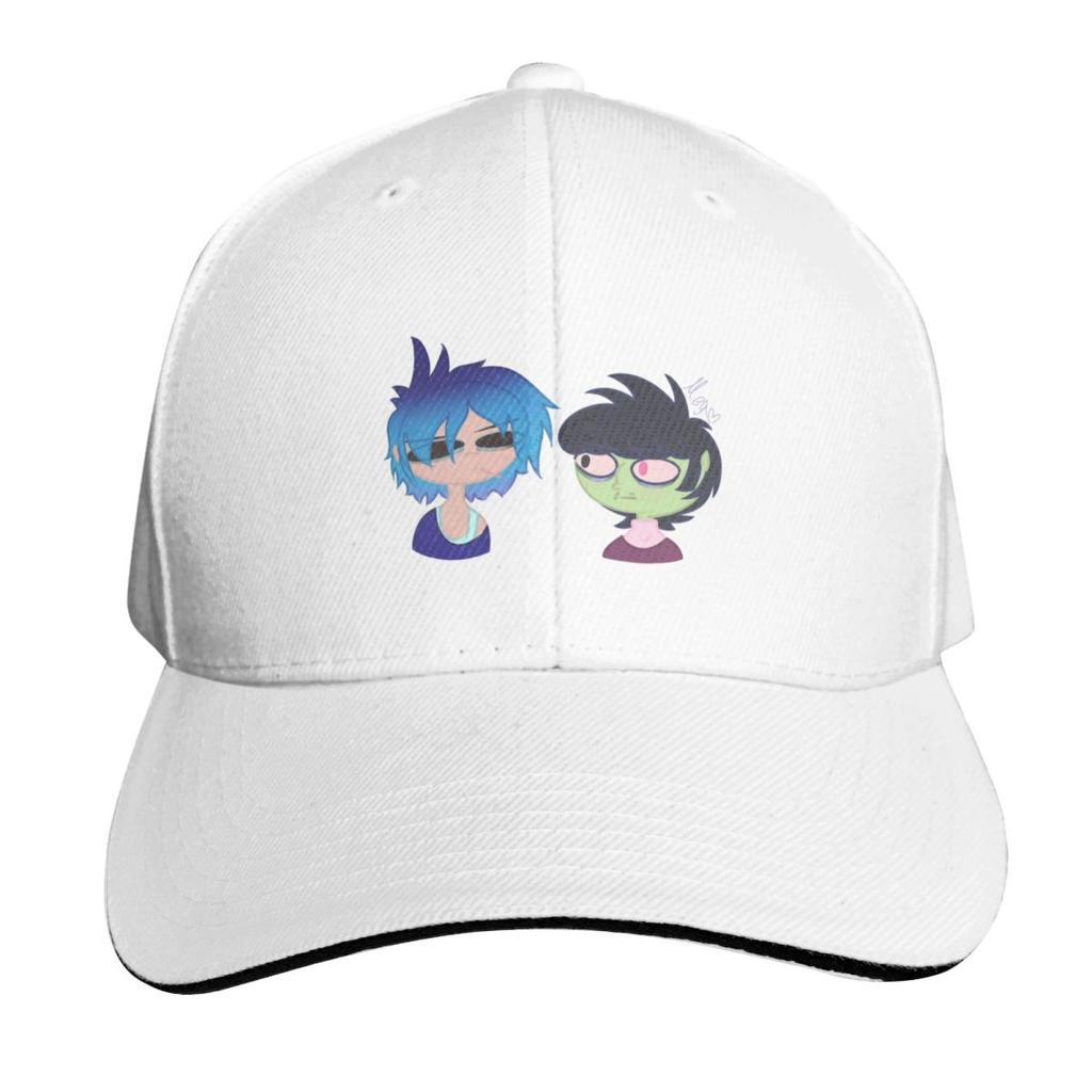 2D and Murdoc Scribble Baseball Cap Lightweight Packable Gift for Him Her Casual Daily Wear