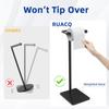 RUACQ Toilet Paper Holder Stand, Bathroom Toilet Paper Roll Holder Free Standing, Toilet Tissue Holder Stand with Post Pivoting Design, Stable