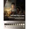 Clip on Lamp,5 Colors+10 Brightness LED Desk Lamp with Clamp,550lm Bright Clip on Light for Bed Headboard/Bedside Table,360°Adjustable Reading Light