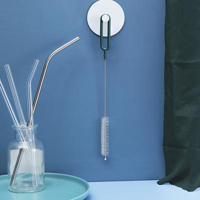 Straw Brush, 20 Cm Extended Gap Brush, 304 Stainless Steel Nylon Bristle Test Tube Brush, Children's Pacifier Brush