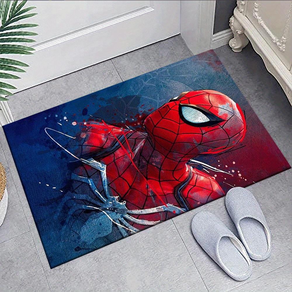 1 Stück Spider-Man Teppich, Schlafzimmer und Spielzimmer, Langlebig, Fleckenbeständig und Leicht zu Reinigen, Wohnzimmer