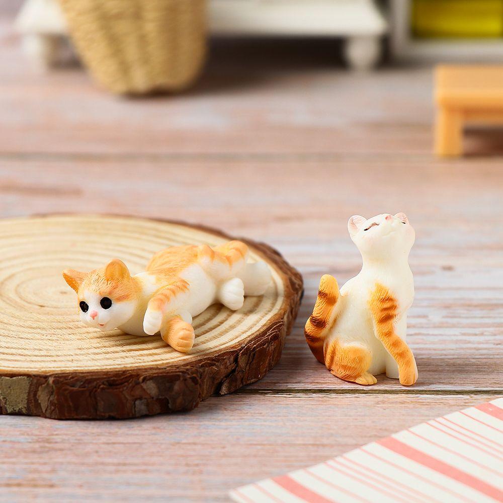 Creativity Cute Crafts Cartoon Simulation Animal Ornaments Cat Micro Landscape