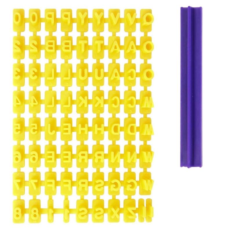 Alphabet Number Stamps Mold Fondant Letter Press Seals Biscuit Cookie Baking Tool Stamps DIY Cake Mould Printing Mould 1