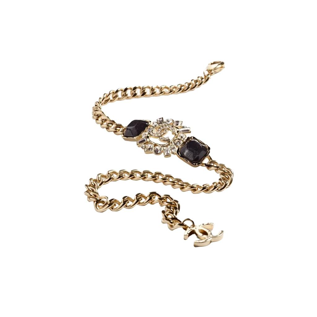 CHANEL 23 Spring Summer Metal, Resin, Rhinestone Necklaces Women's Gold ABA252-B10375-NM943