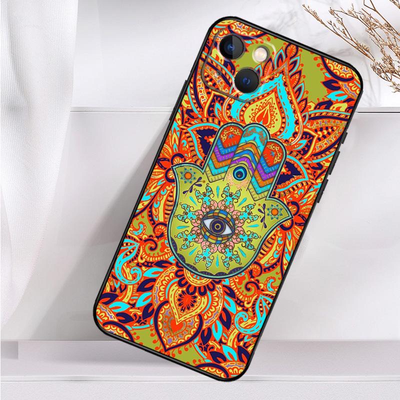 Hamsa Hand of Fatima Shockproof Case For iPhone 17 16 Pro Max 11 14 15 Plus 12 13 Mini 16e 17 Air Phone Cover
