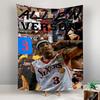 Tapestry Allen Iverson 76ers SLAM Magazine Collage Bold Graffiti Basketball Wall Hanging for Fan Cave Decor