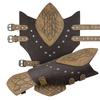 Historical Arm Guards Roleplay Arm Gauntlets Vintage Armband Medieval Arm Guard Festival Costume PU Leather Arm Bracers