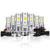 2x Fanless H7 LED Bulb 1:1 Mini Size Head Lamp Wireless 18000LM CSP LED Chips H7 Car LED Headlight Bulb 6000K White 12V