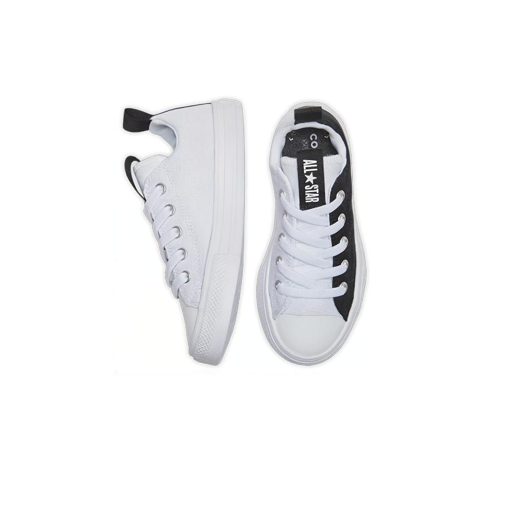Converse Chuck Taylor All Star Comfortable Abrasion Resistant Low top Kids Canvas Shoes Black White 667339C