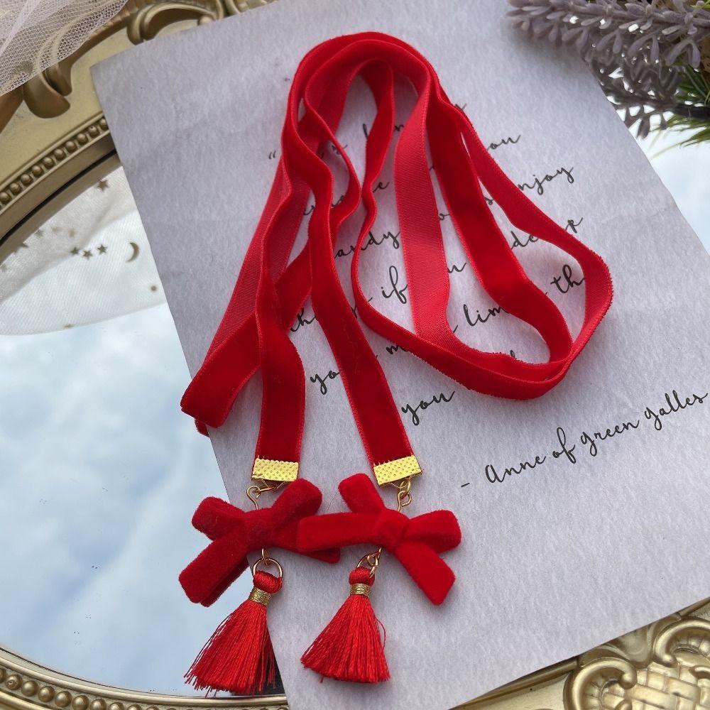 Hanfu Headdress Braided Hair Rope Tassel Girl DIY Ponytail Rope Strands New Year Hair Decoration