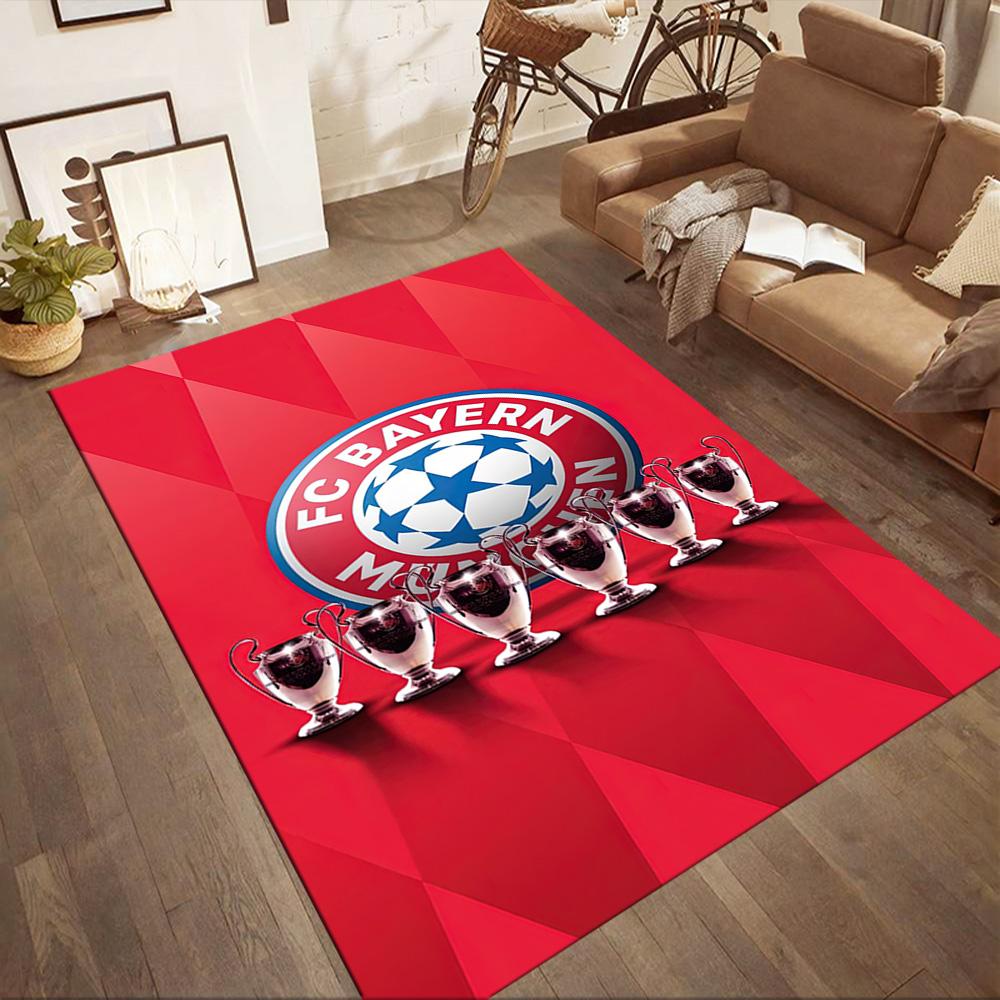 Bayern Munich Area Rug Design for Playrooms Decorate room Outdoor Living Rooms Antislip Carpet Anime Office Decor Gift for Festivals