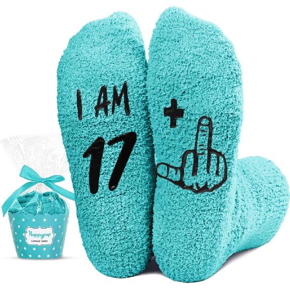 HAPPYPOP 18 Year Old Birthday Gifts - Socks Gifts Ideas for 18th Birthday Girl Boy Men Women