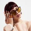 Folding sunglasses, men's and women's sunglasses, polarized air cushions, explosive sunglasses, retro folding and portable.