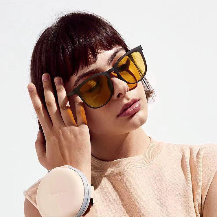 Folding sunglasses, men's and women's sunglasses, polarized air cushions, explosive sunglasses, retro folding and portable.