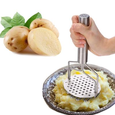 Gemüsezerkleinerer Kartoffelstampfer Kochutensilien Edelstahl Stampfer Obst Küchenzubehör
