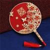 Handmade Chinese Xiuhe Style Wedding Bouquet Fan