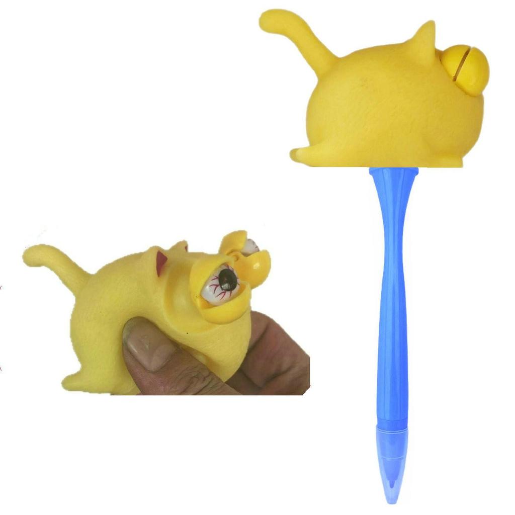Frog Squeeze Soft Rubber Ballpoint Pen - Fun Animal Design for Students