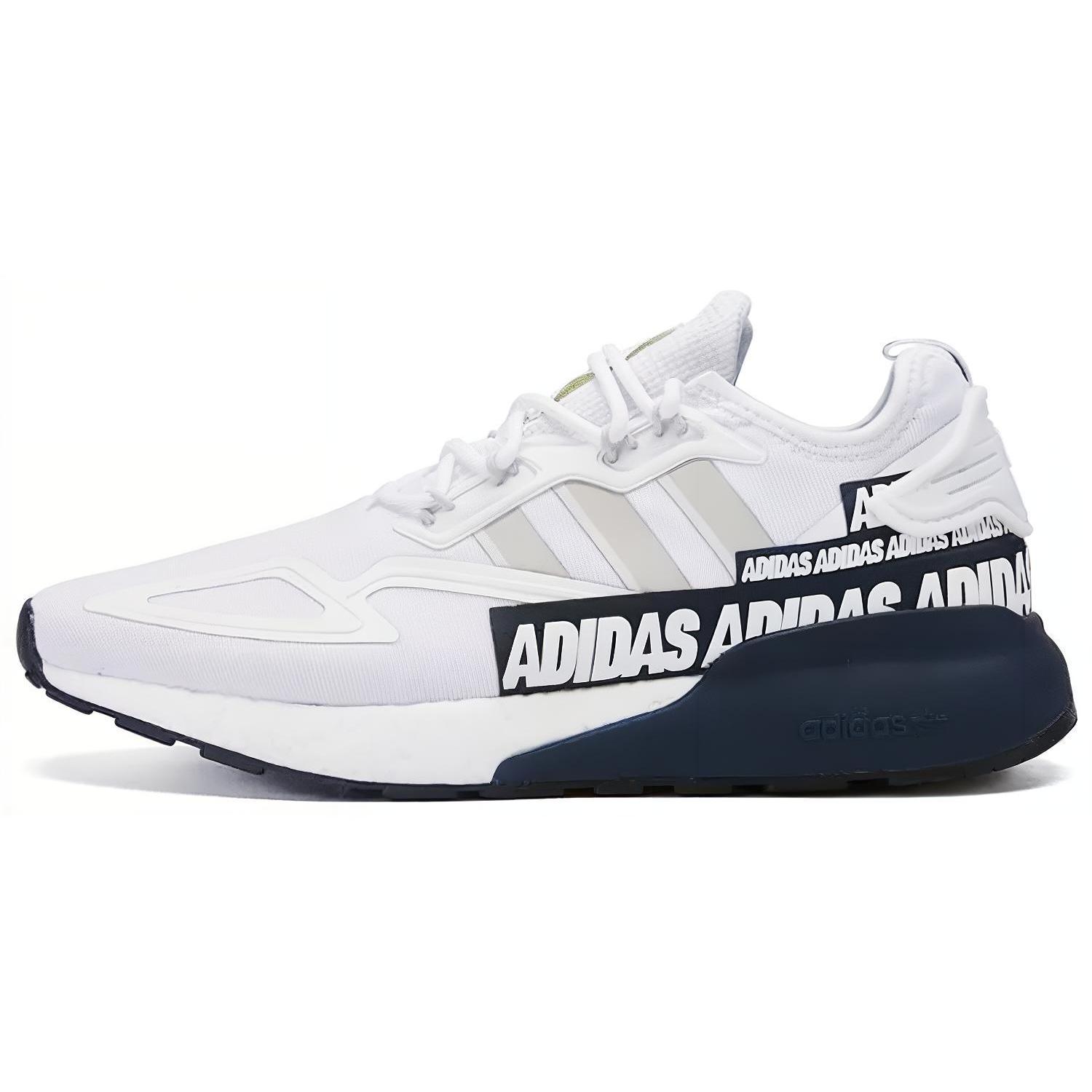 

Adidas Zx 2K Boost Bold Logo Graphic - White Navy FX7036 44⅔