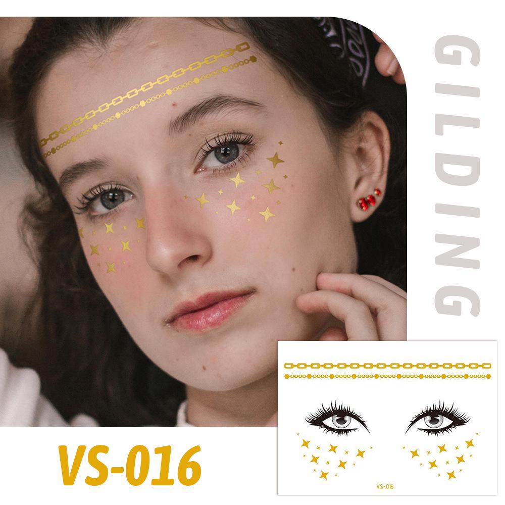 Trendy European Music Festival Waterproof Face Tattoos & Freckle Stickers