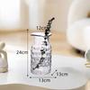 Creative Nordic Light Luxury Style Art Ice Point Shaped Durable Glass Vase for Modern Home Decor and Wedding Occasions