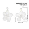 Ingemark Exquisite Elegante Imitation Perlen Netz Blume Hängende Ohrringe Damen Romantisch Minimalistisch Piercing Wed Braut Neuer Schmuck