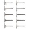 10Pcs Concealed Shelf Support Invisible Bracket Wall Bookshelf Wood Furniture Connector