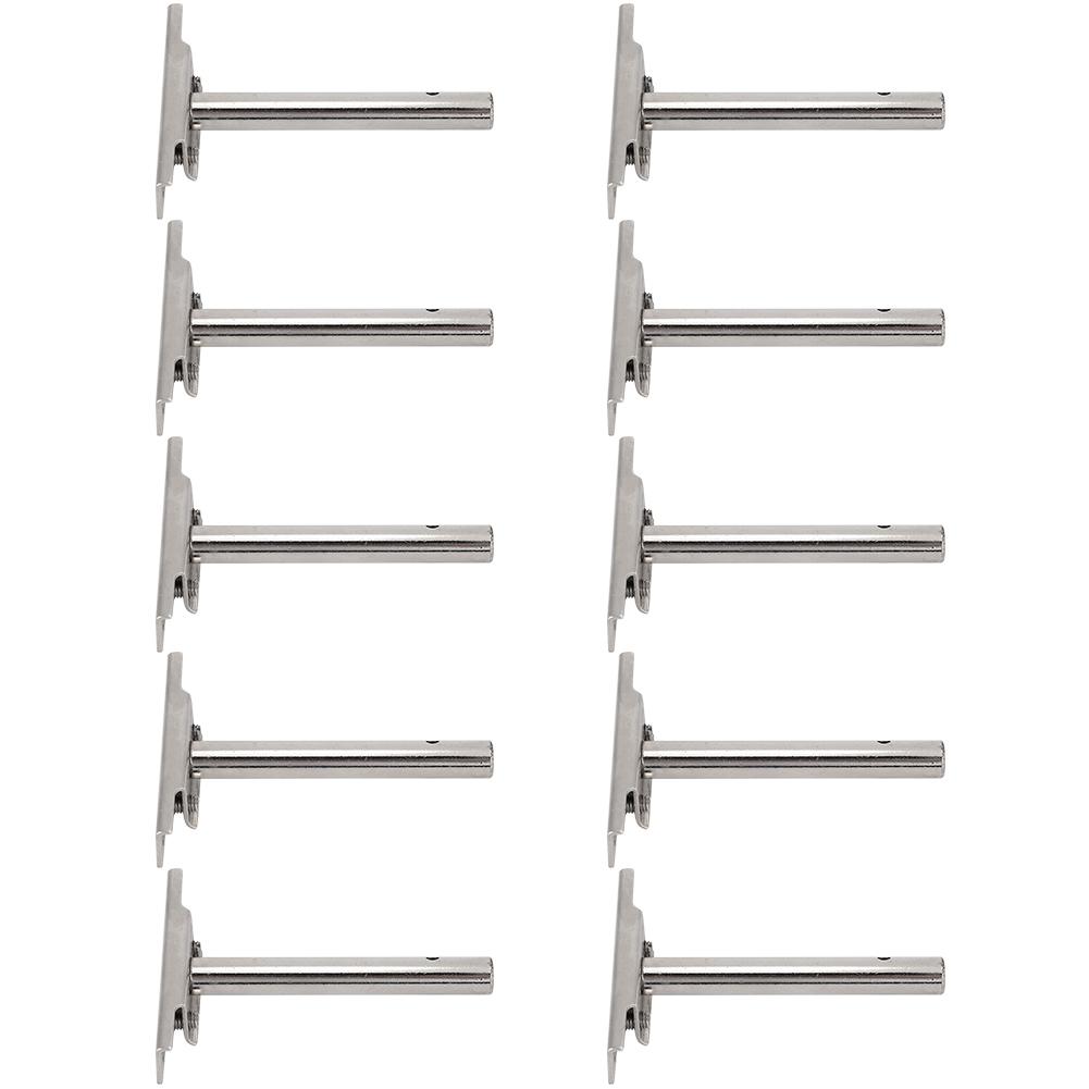 10Pcs Concealed Shelf Support Invisible Bracket Wall Bookshelf Wood Furniture Connector
