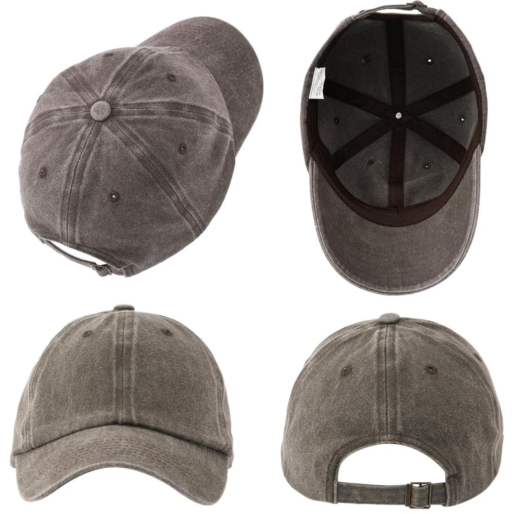 High Quality 6-Panel Baseball Cap Unisex Retro Washed Denim Distressed Streetwear Hat Blank Leopard Dobby Fruit