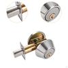 Dead Bolt Door Lock Entry Knob Hardware Interior Exterior Security with Keys Single Cylinder,