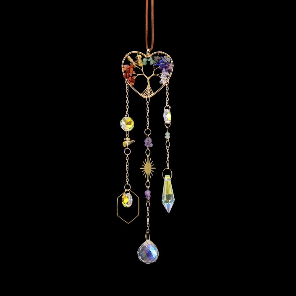Crystal Tree of Life Sun Catcher Pendant - Indoor Window Garden or Car Decoration
