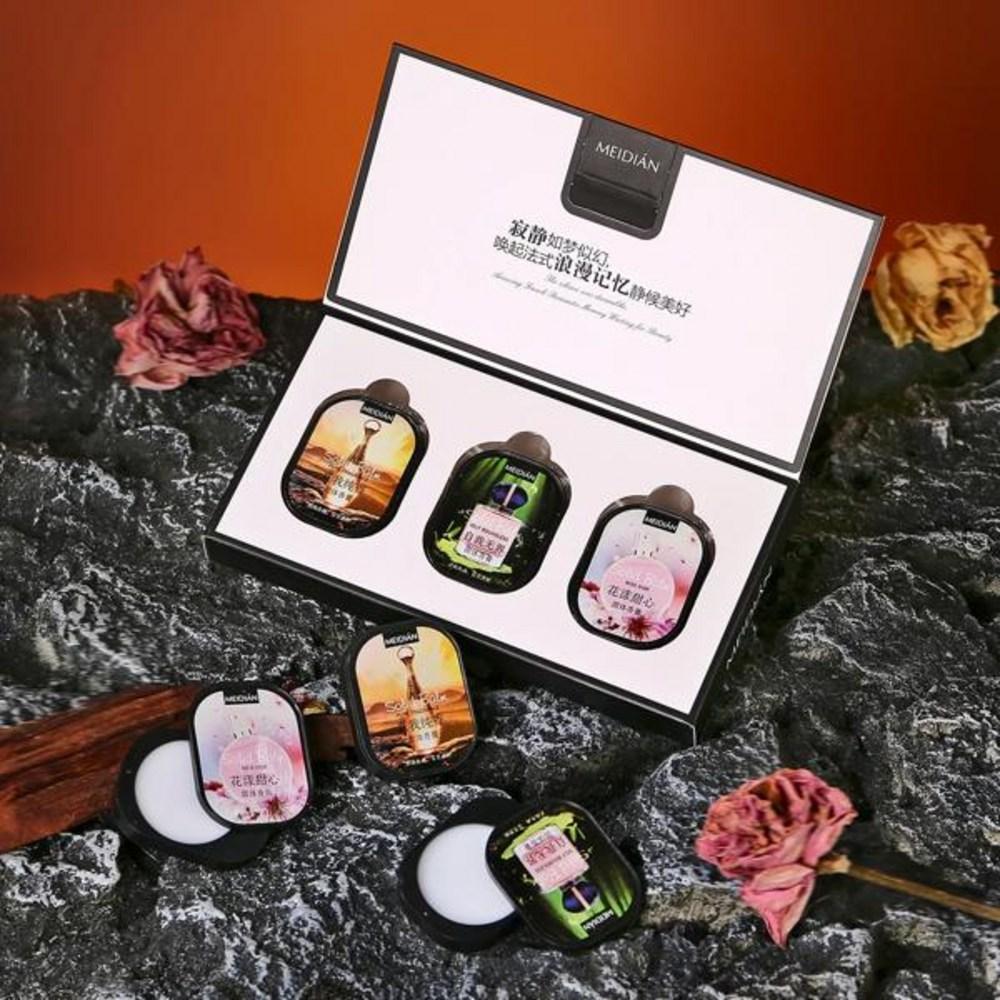Portable Fine Solid Perfume Set Deodorant Makeup Private Label, 3pcs Perfume, 1 Piece