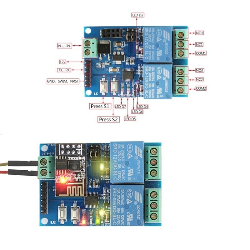DC12V Wifi Module for eWeLink APP Remote Control Self-lock Wireless Delay for Smart Intelligent Home Top Sale