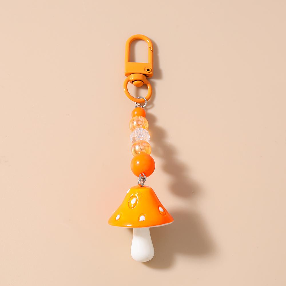 

Cute 3D Simulation Mushroom Keychain Women Girls Handmade Beaded Key Ring Pendants for Handbag Charm DIY Key Chain Jewelry Gifts