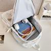 Schoolbag1011 New Trendy Fashion Backpack Korean Version Sweet and Cute Backpack Harajuku Style Foreign Style Embroidered Student Schoolbag