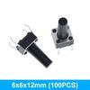 100/300pcs 6X6X5/4.3/5.5/6/7/8/9/10/13MM Tact Switch Push Button Switch 12V 4PIN DIP Micro Switch For TV/Toys/home use Button