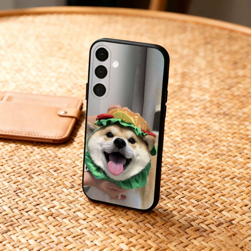Animal Shiba Inu Dog Cute Phone Case For Samsung  A73,72,71,A52,51,40,41,A22,A32,31,A13, Soft Black Shell