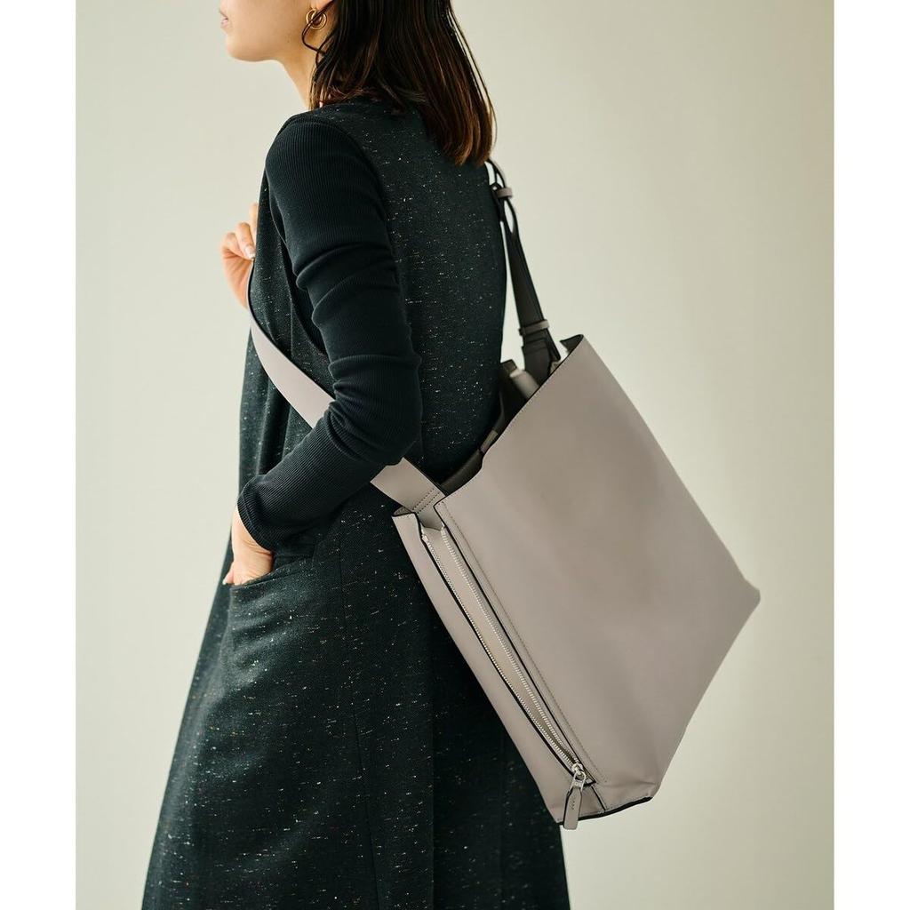 ROPE & PAULO EPOR Y BAG Schultertasche Groß, Damen, Hellgrau