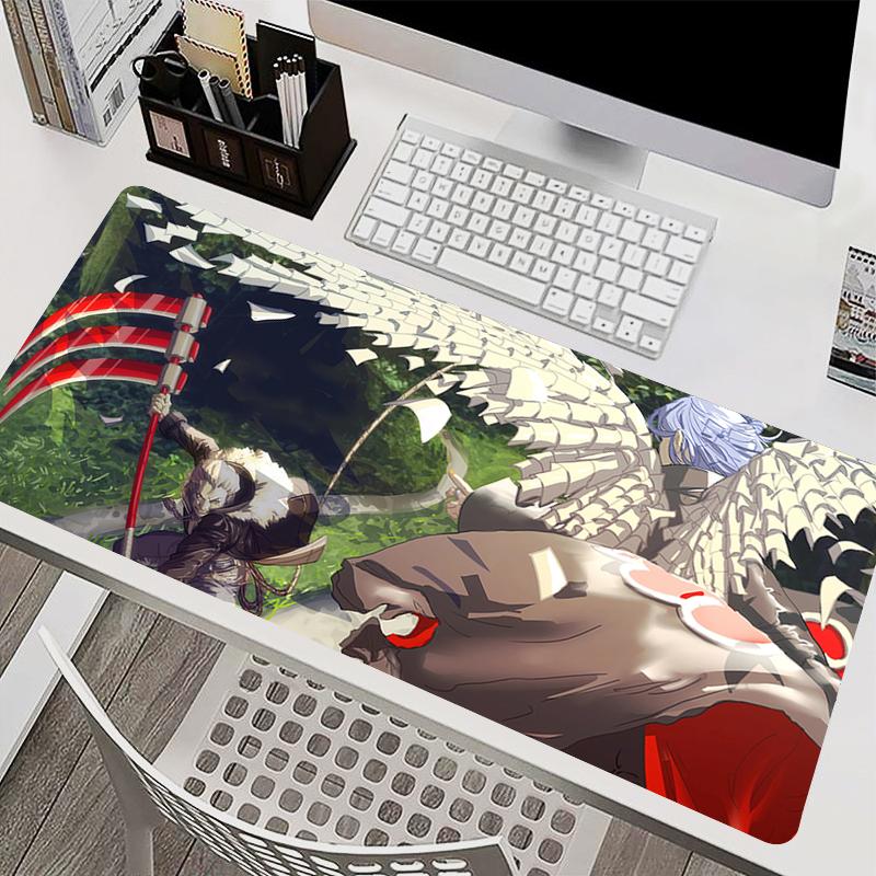 Mouse Pad PC Accessories Keyboard Pad Office Desk Mat Anti Slip Mousepad Rubber Tablet Pad Gaming Naruto Akatsuki Extended Pad