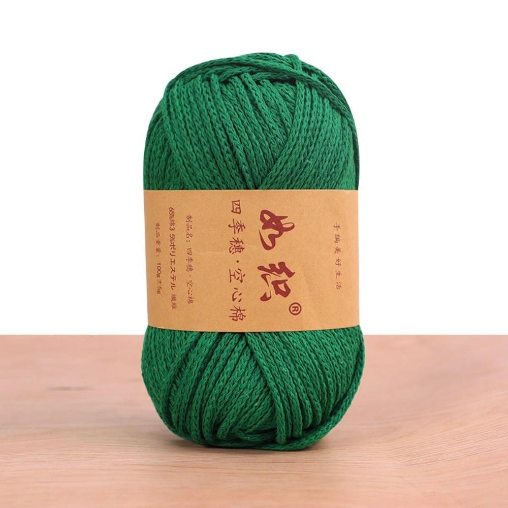 85M/roll Crochet Thread Macrame Rope 65% Cotton Wool Line Yarn  Knitter Crochet Bag